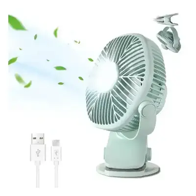 WiWU FS03 2 in 1 Table Clip Fan 360 Degree Rotation
